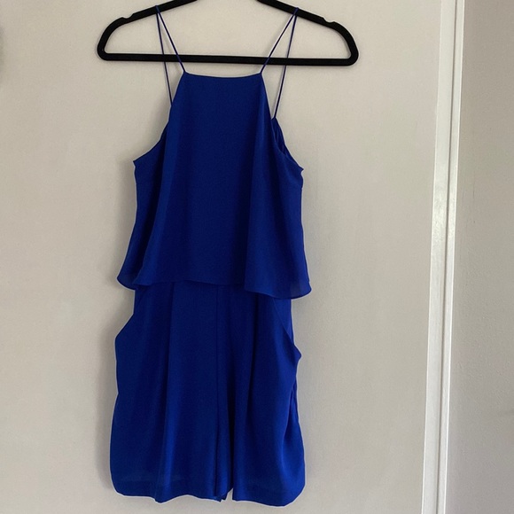 Express Flowy Romper. Size 4. Blue. Like New. - Picture 1 of 3